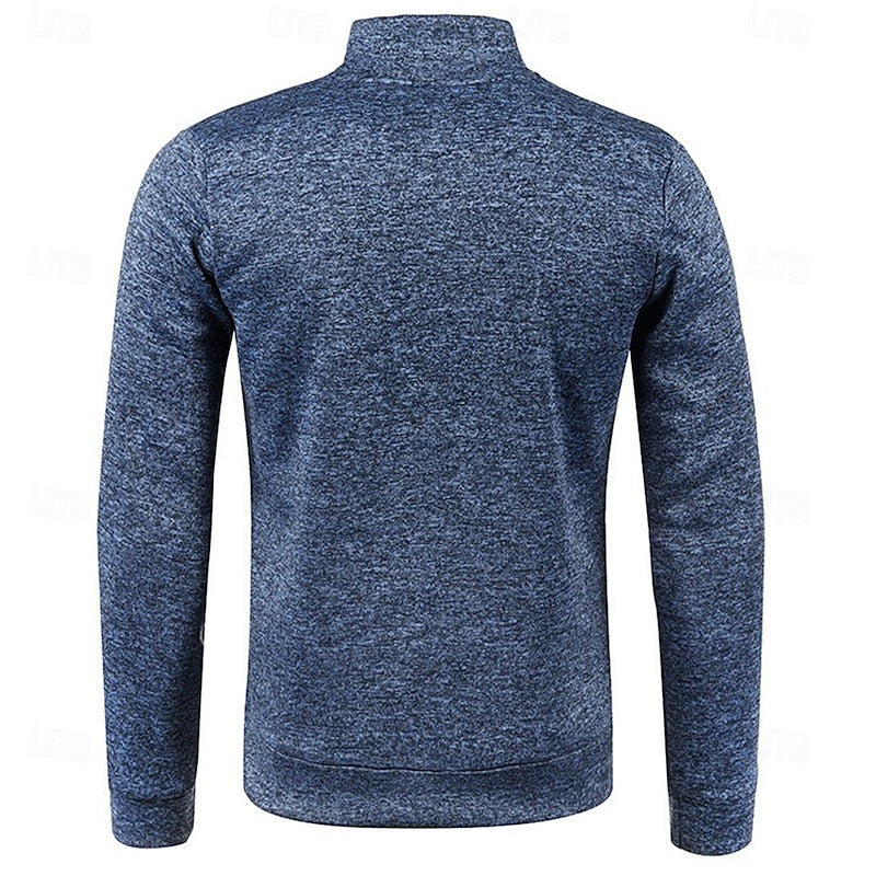 Reuben | Quarter Zip Long Sleeve Polo