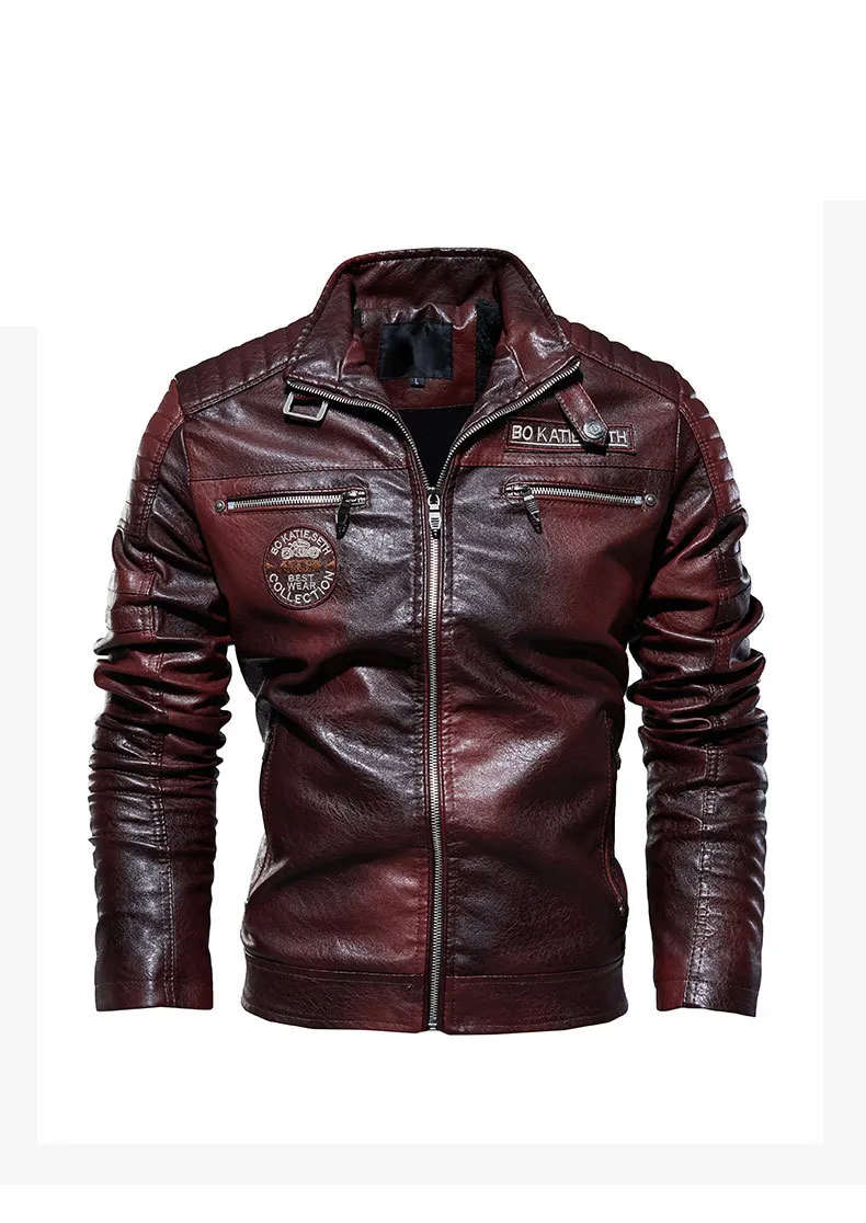 Aubrey | Quilted Panel Leather Racer Jacket