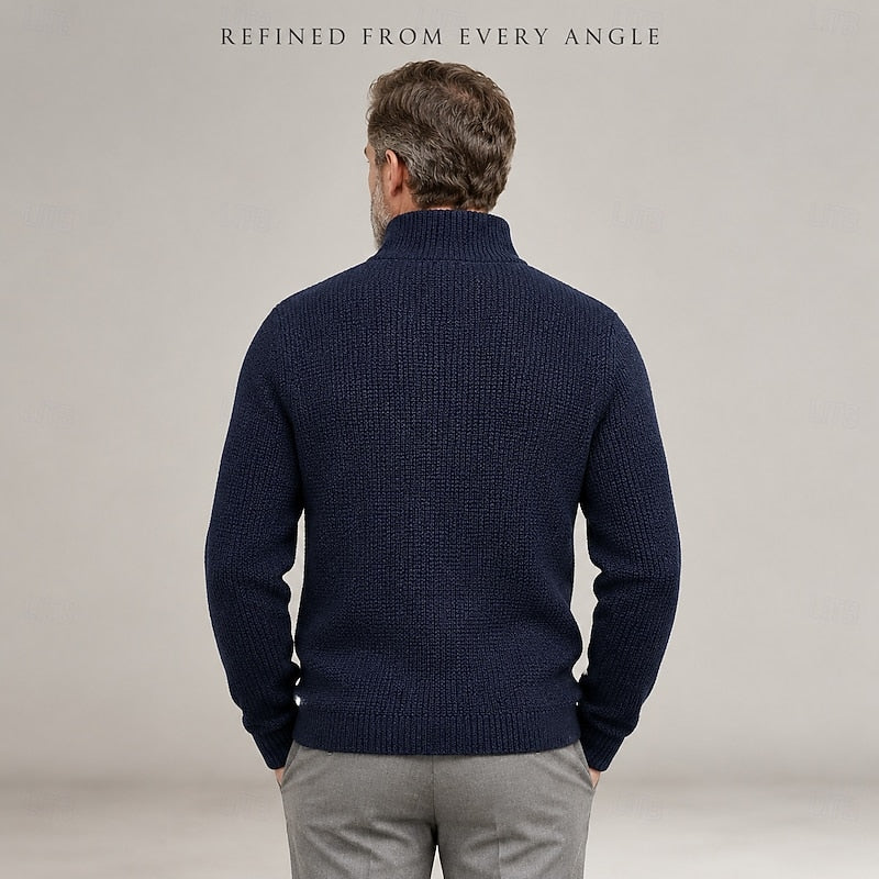 Judah | Textured Stand Collar Cardigan