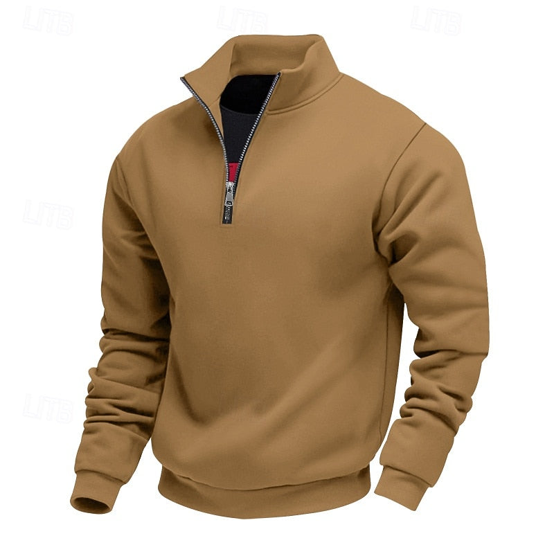 Men's refined quarter zip sweatshirt, view 16