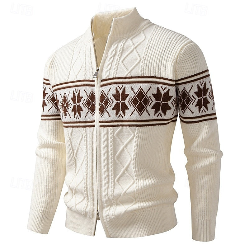 Humphrey | Fair Isle Zip Cardigan