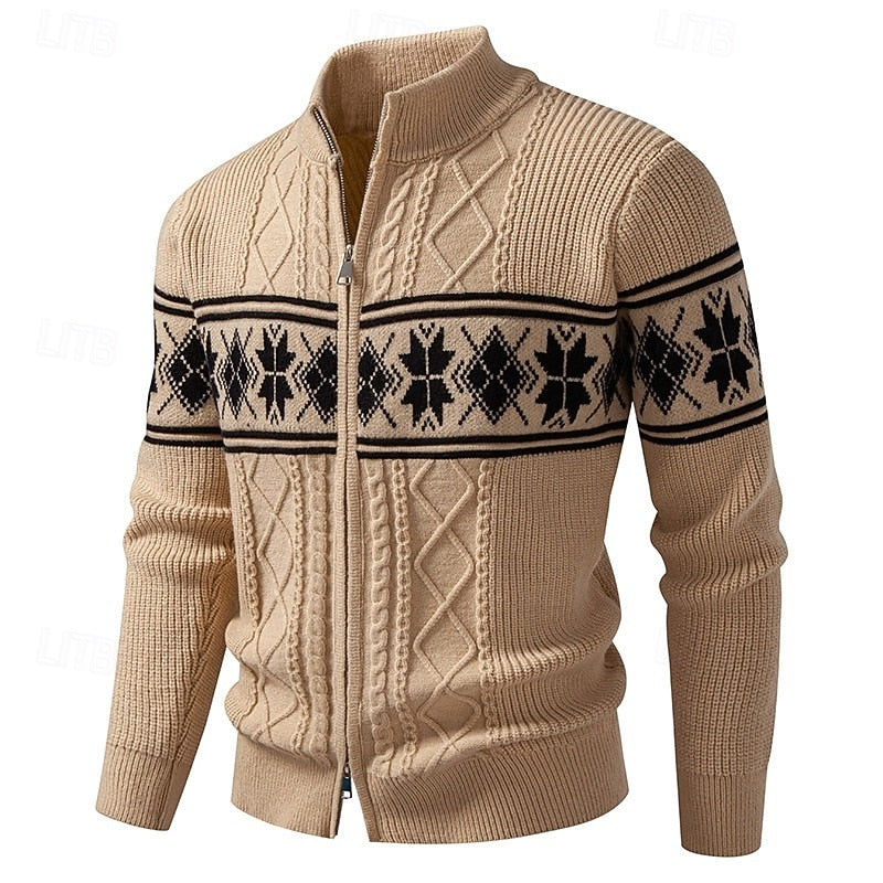 Humphrey | Fair Isle Zip Cardigan