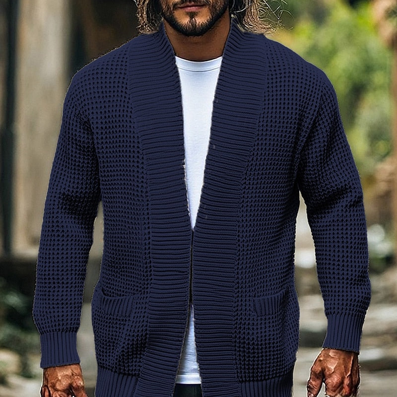 Vincent | Textured Open Front Cardigan