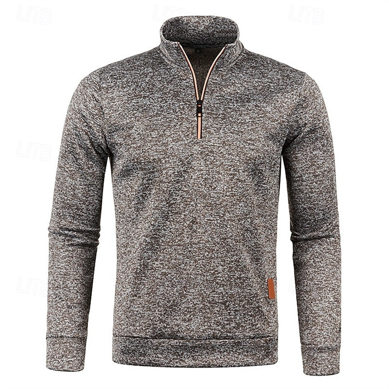 Landon | Textured Quarter Zip Jumper
