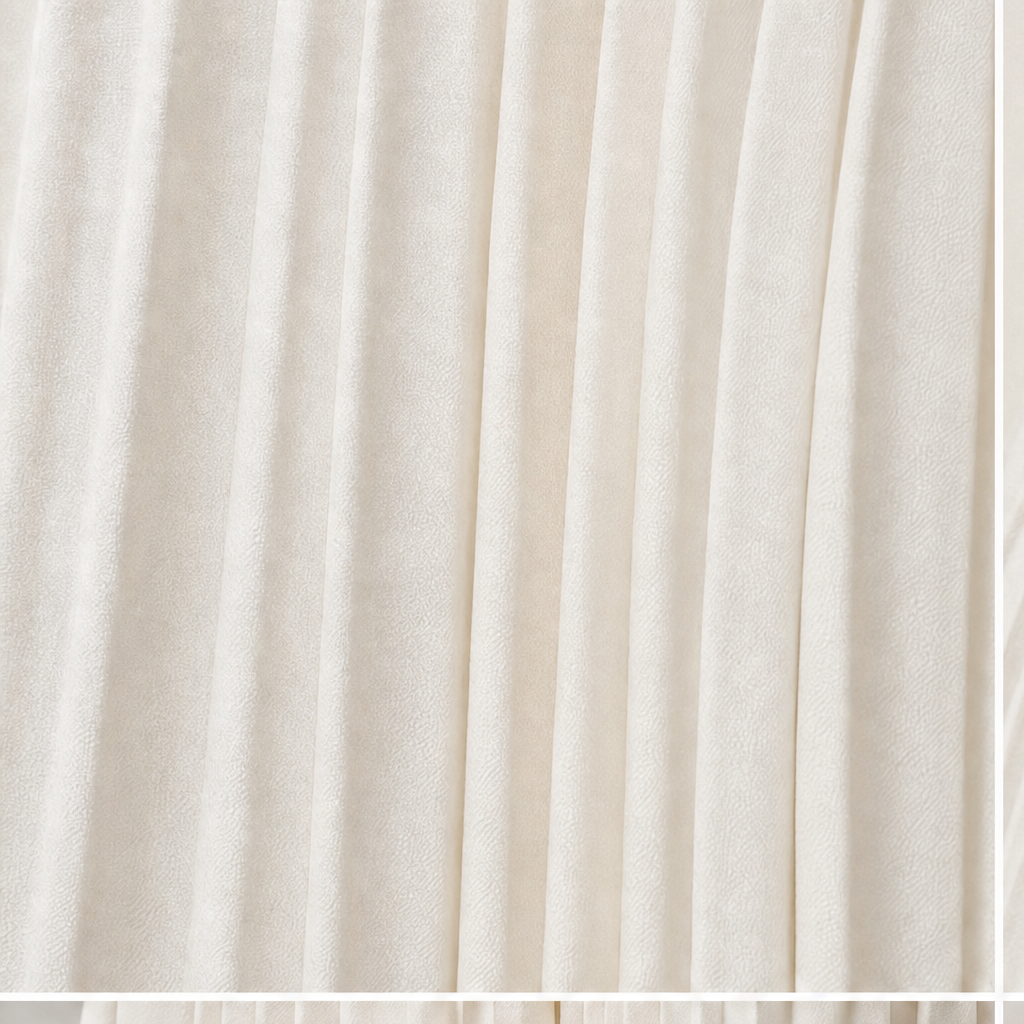 White women's cropped blazer set with long pleated skirt and gold-tone buttons - view 7
