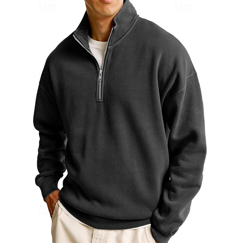 Men's quarter zip sweatshirt, view 11
