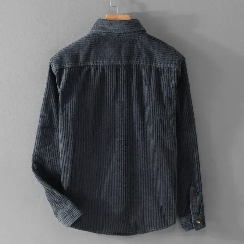 Brogan | Retro Corduroy Long Sleeve Shirt