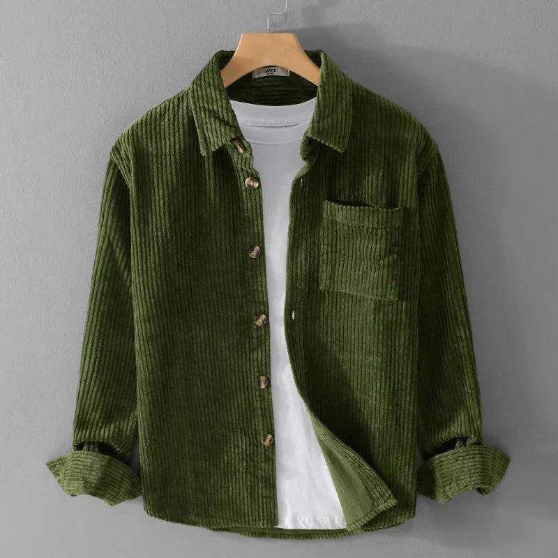 Brogan | Retro Corduroy Long Sleeve Shirt