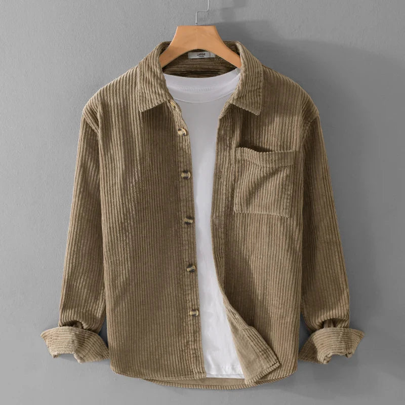 Brogan | Retro Corduroy Long Sleeve Shirt