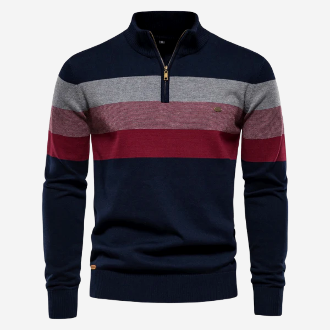 Denholm | Striped Crew Neck Jumper
