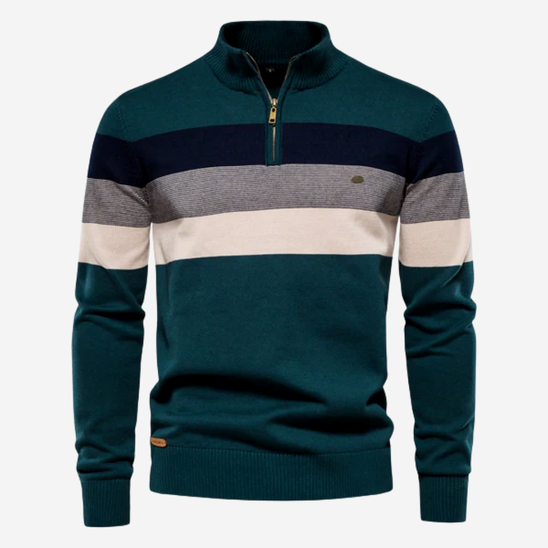 Denholm | Striped Crew Neck Jumper