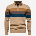 Men's striped crew neck jumper