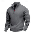 Men's refined quarter zip sweatshirt