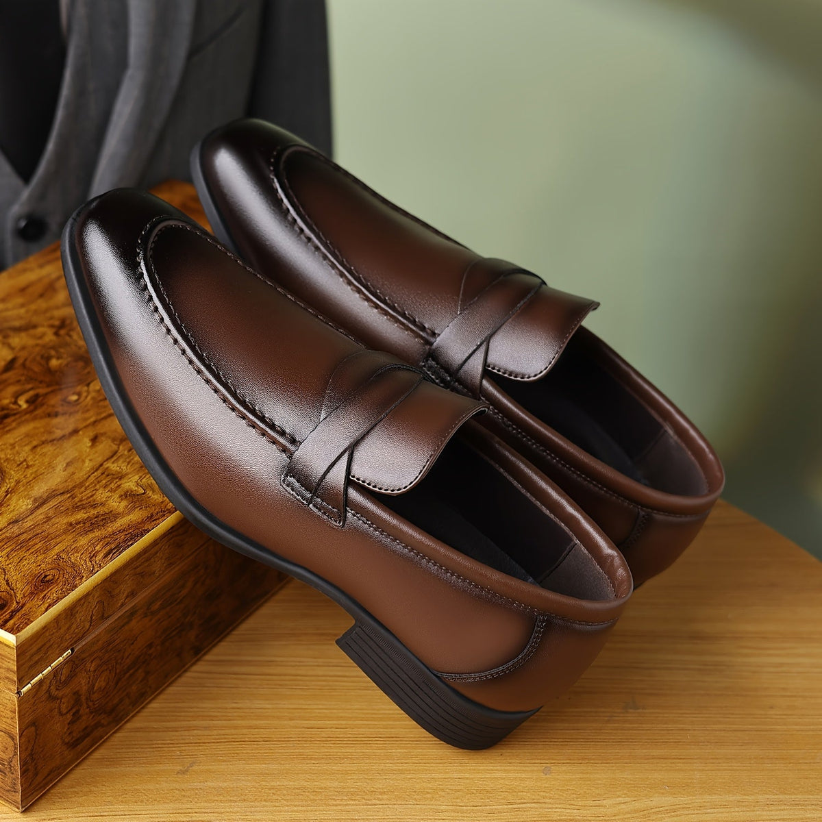 Curtis | Top Strap Penny Loafers