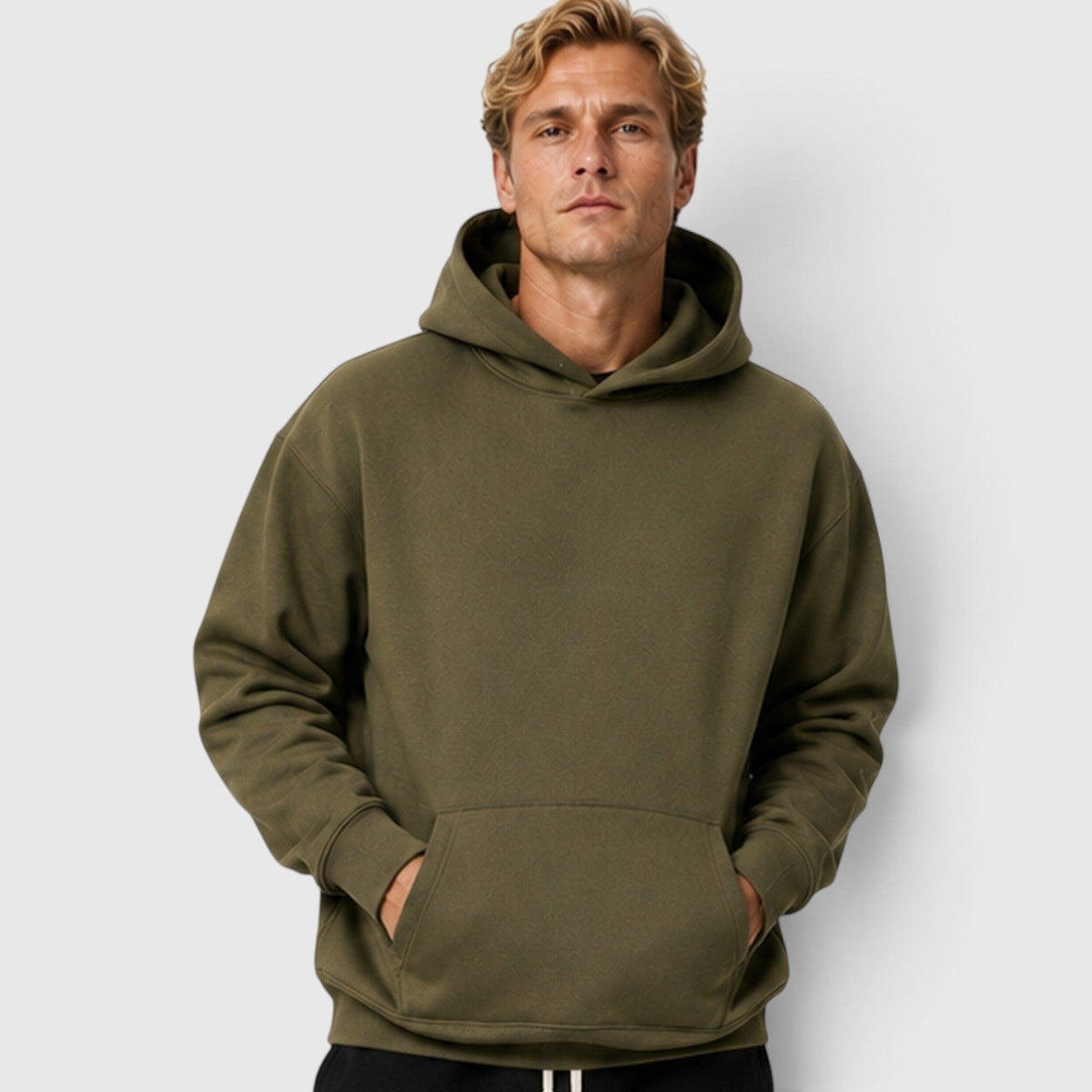 Men's cotton pullover hoodie, view 5