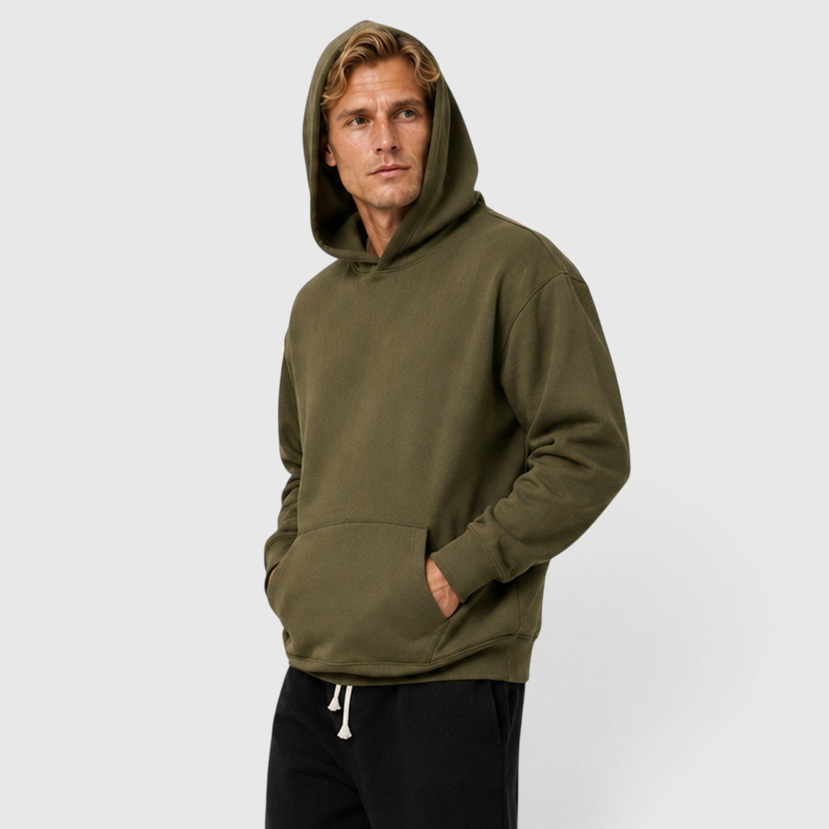 Men's cotton pullover hoodie, view 6