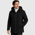 Men's fleece lined hooded zip cardigan