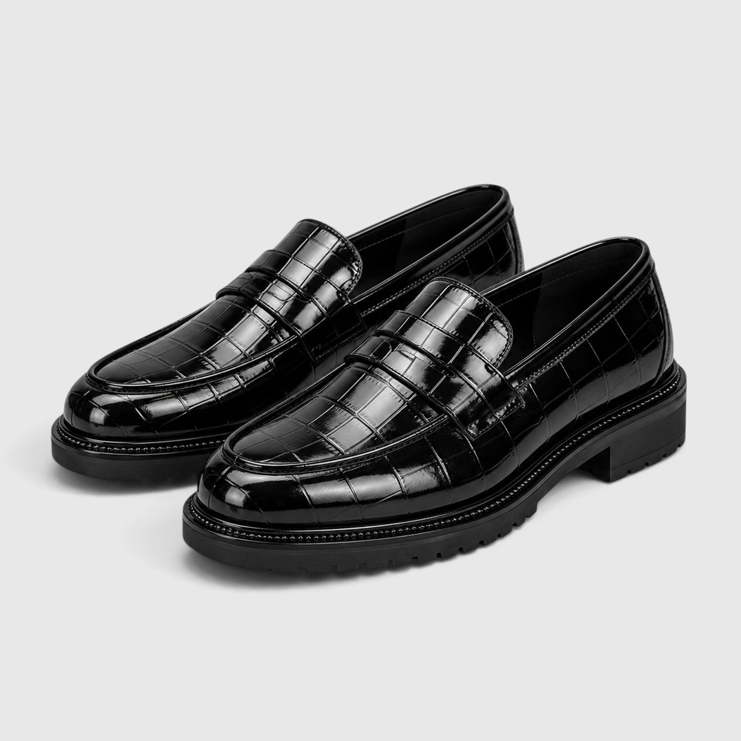 Keaton | Platform Sole Leather Loafers