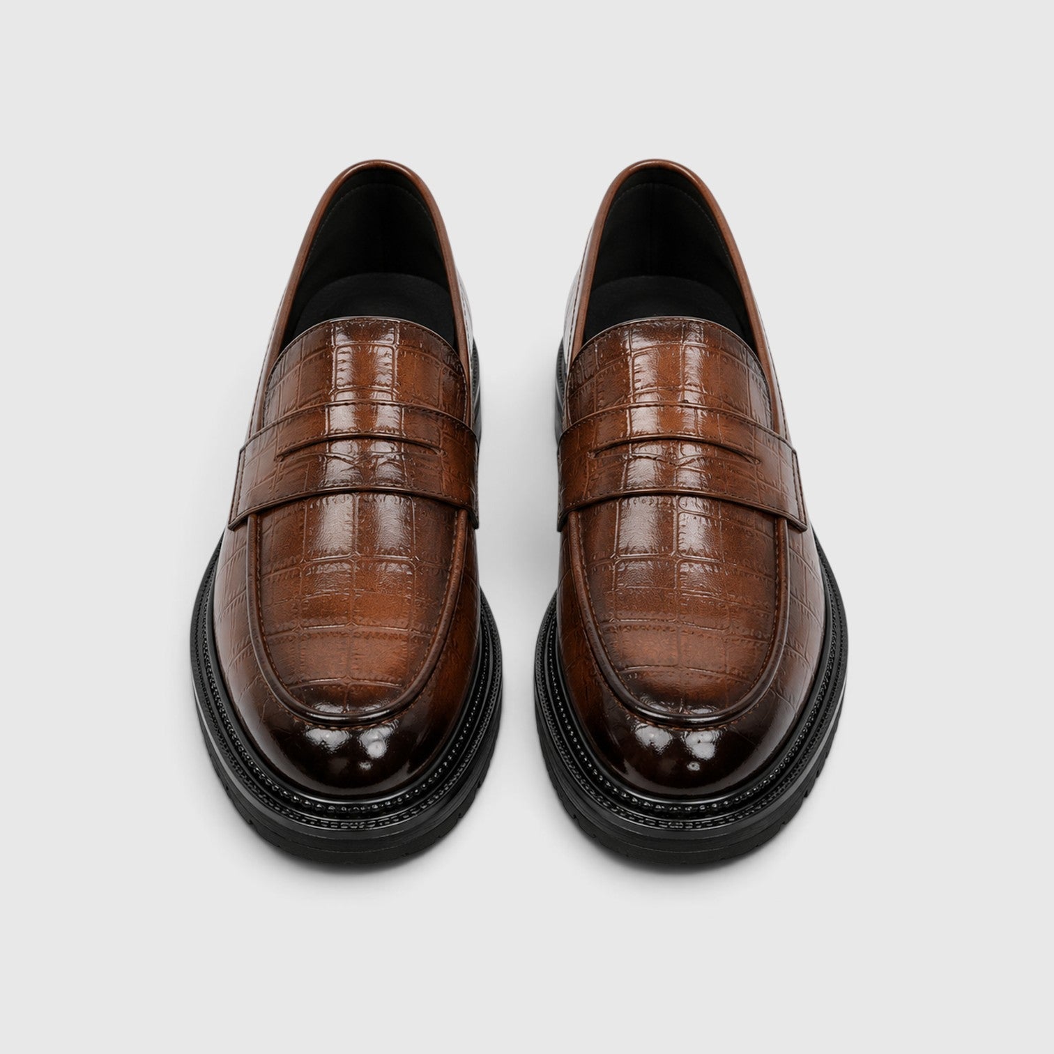 Keaton | Platform Sole Leather Loafers