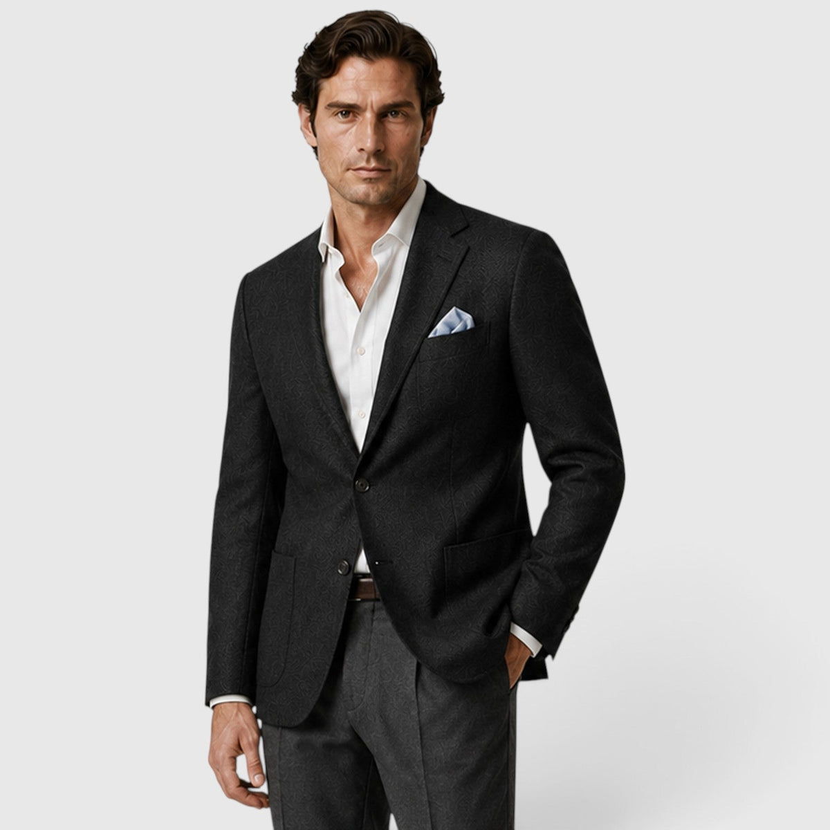 Men's single breasted tailored blazer, view 5