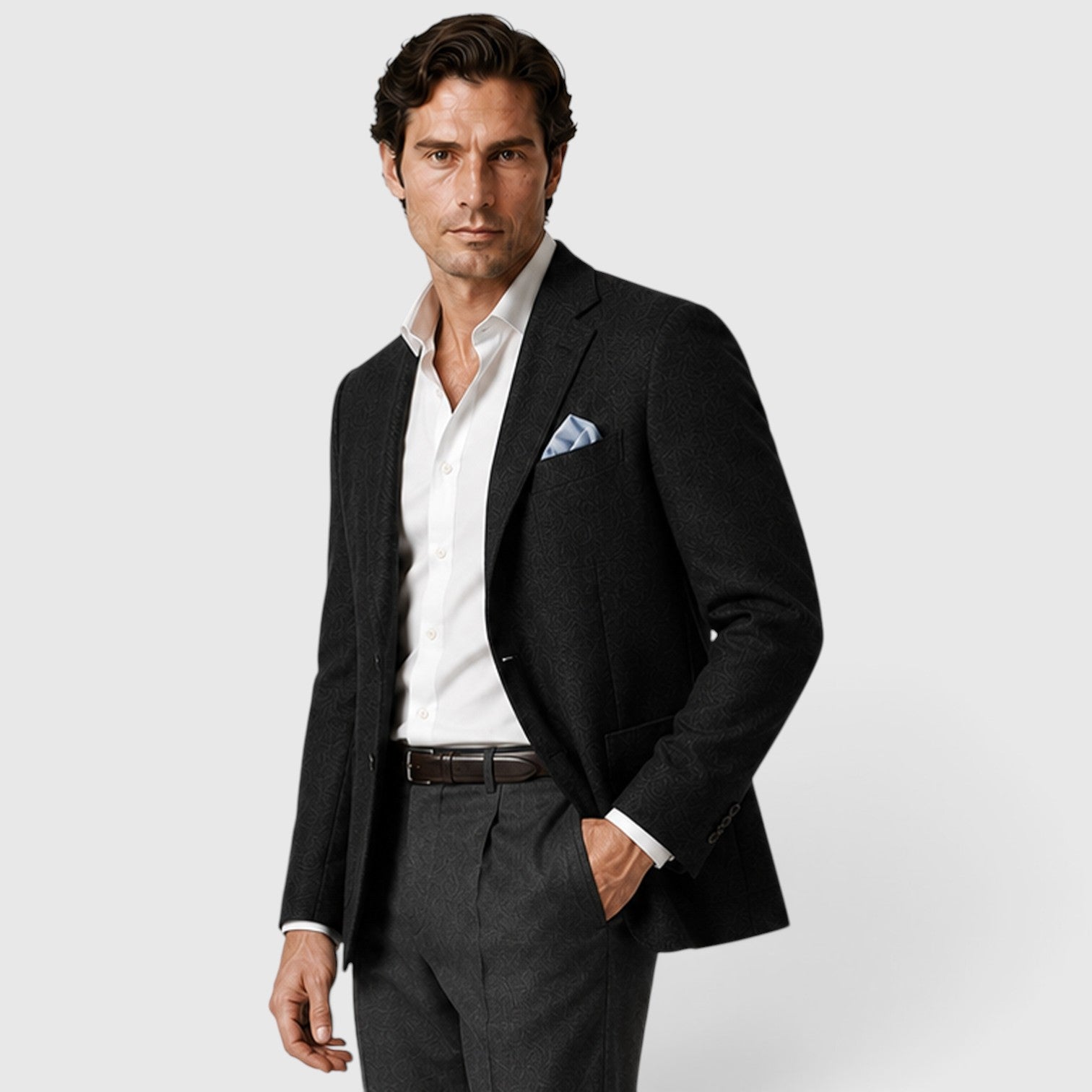 Men's single breasted tailored blazer, view 6