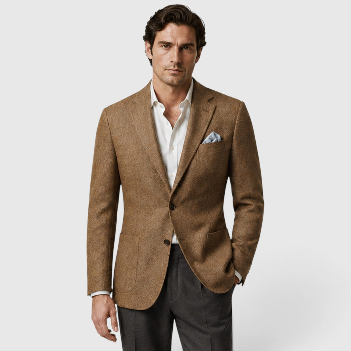 Men's single breasted tailored blazer, view 8