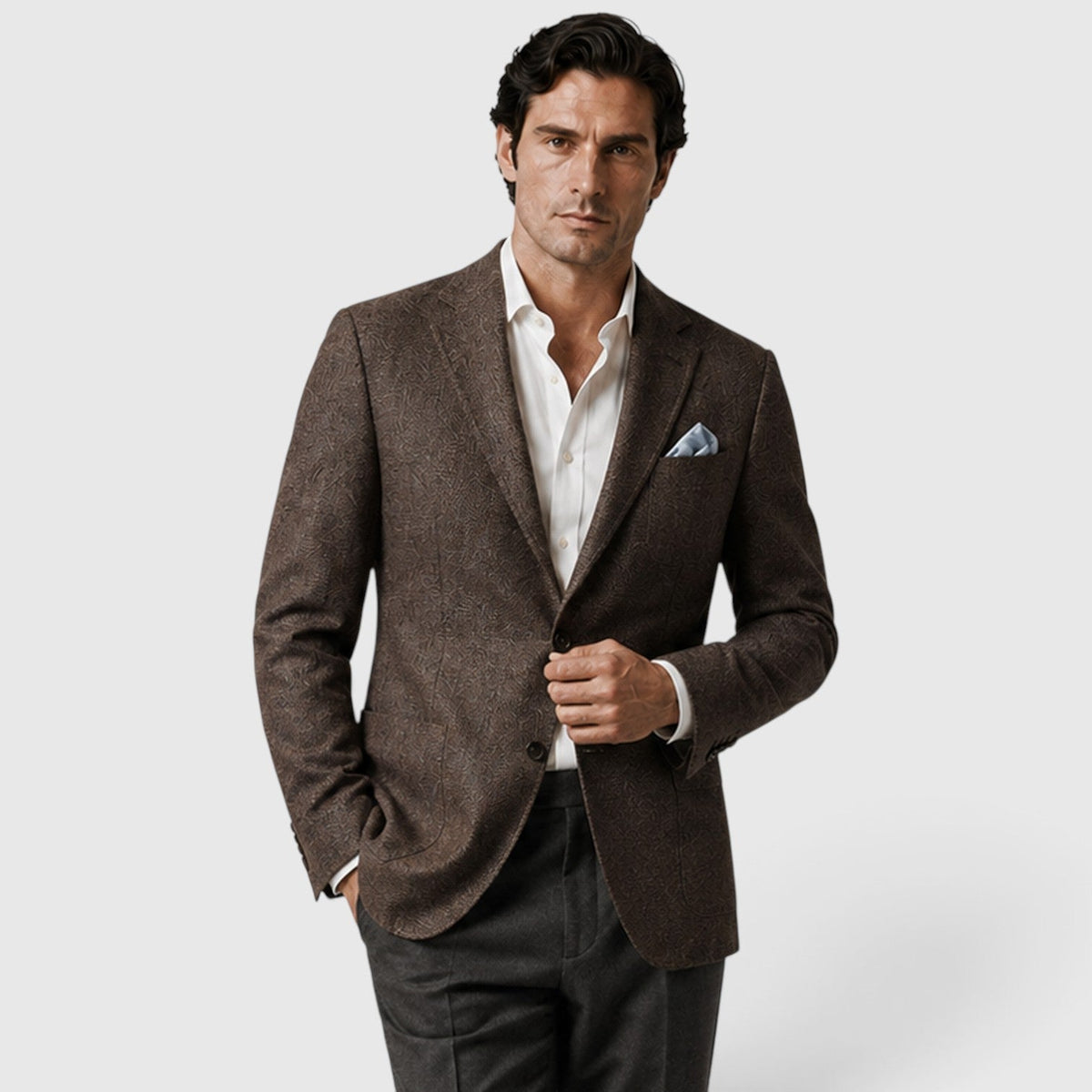 Men's single breasted tailored blazer, view 12