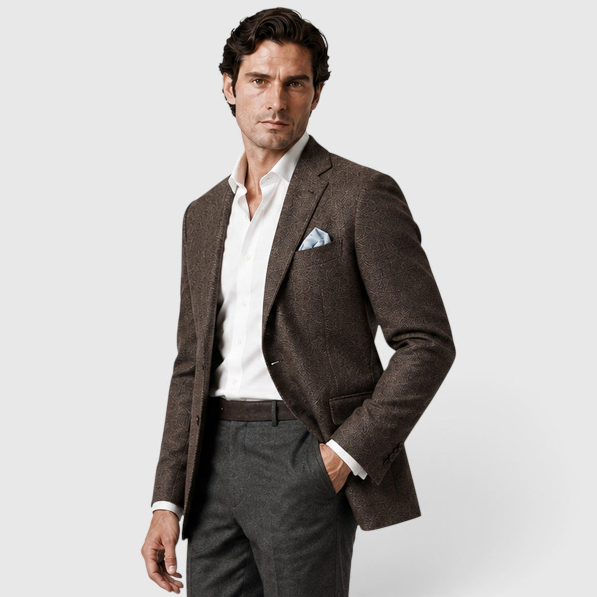 Men's single breasted tailored blazer, view 13