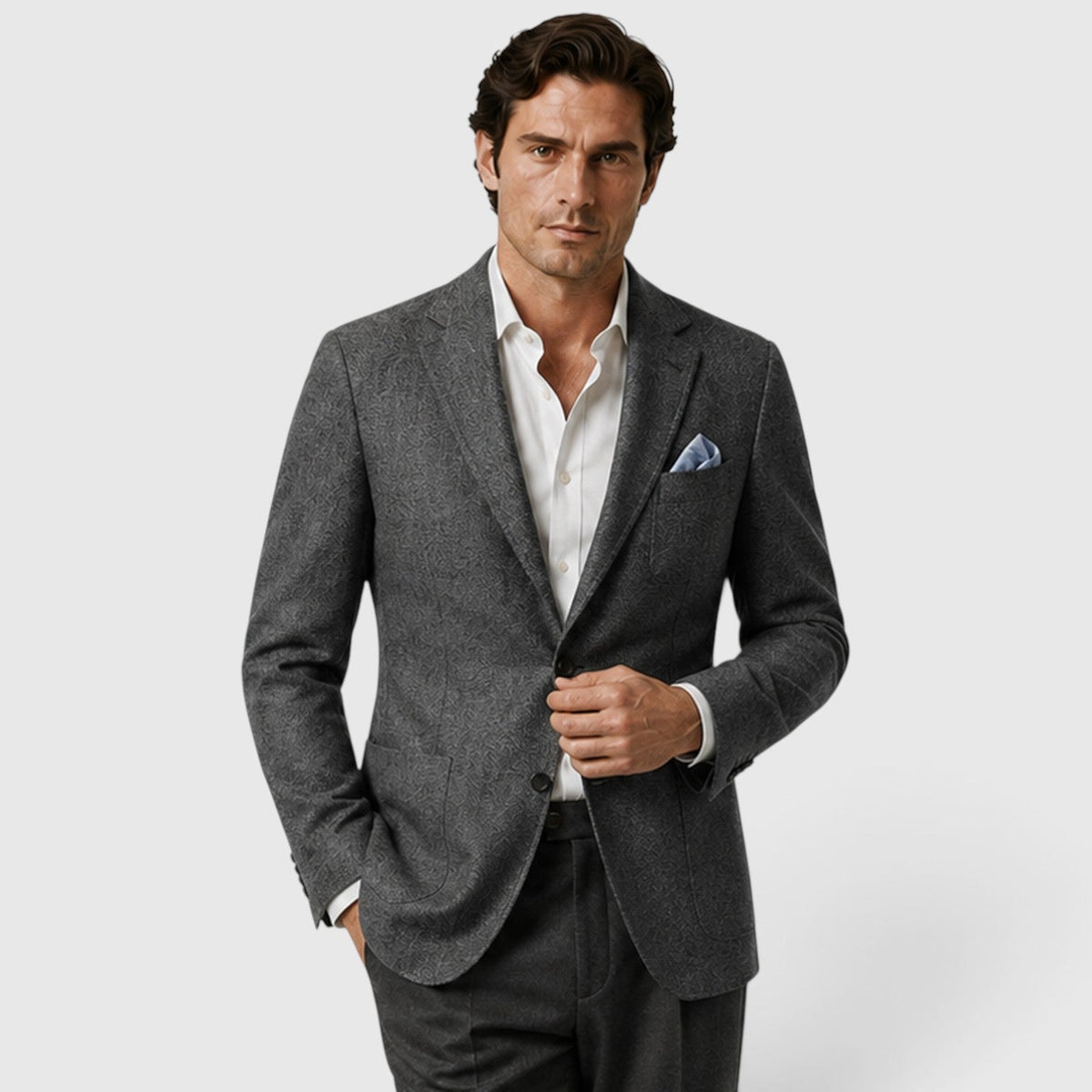 Men's single breasted tailored blazer, view 15