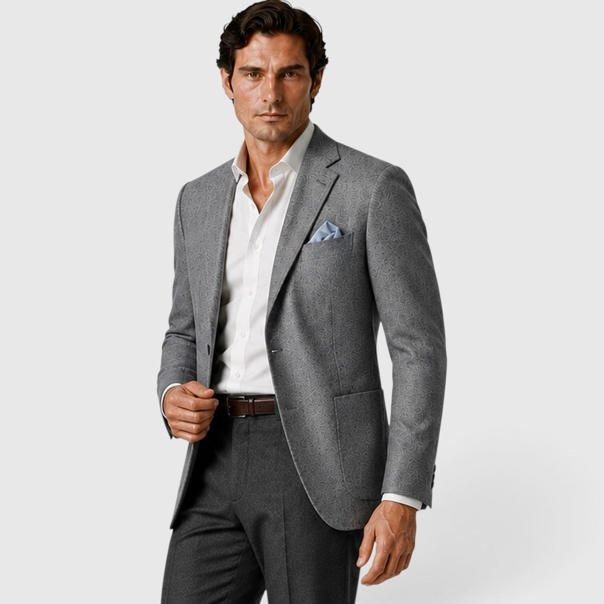 Men's single breasted tailored blazer, view 19