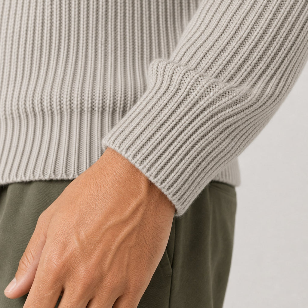Men's heavyweight rib knit jumper, view 10