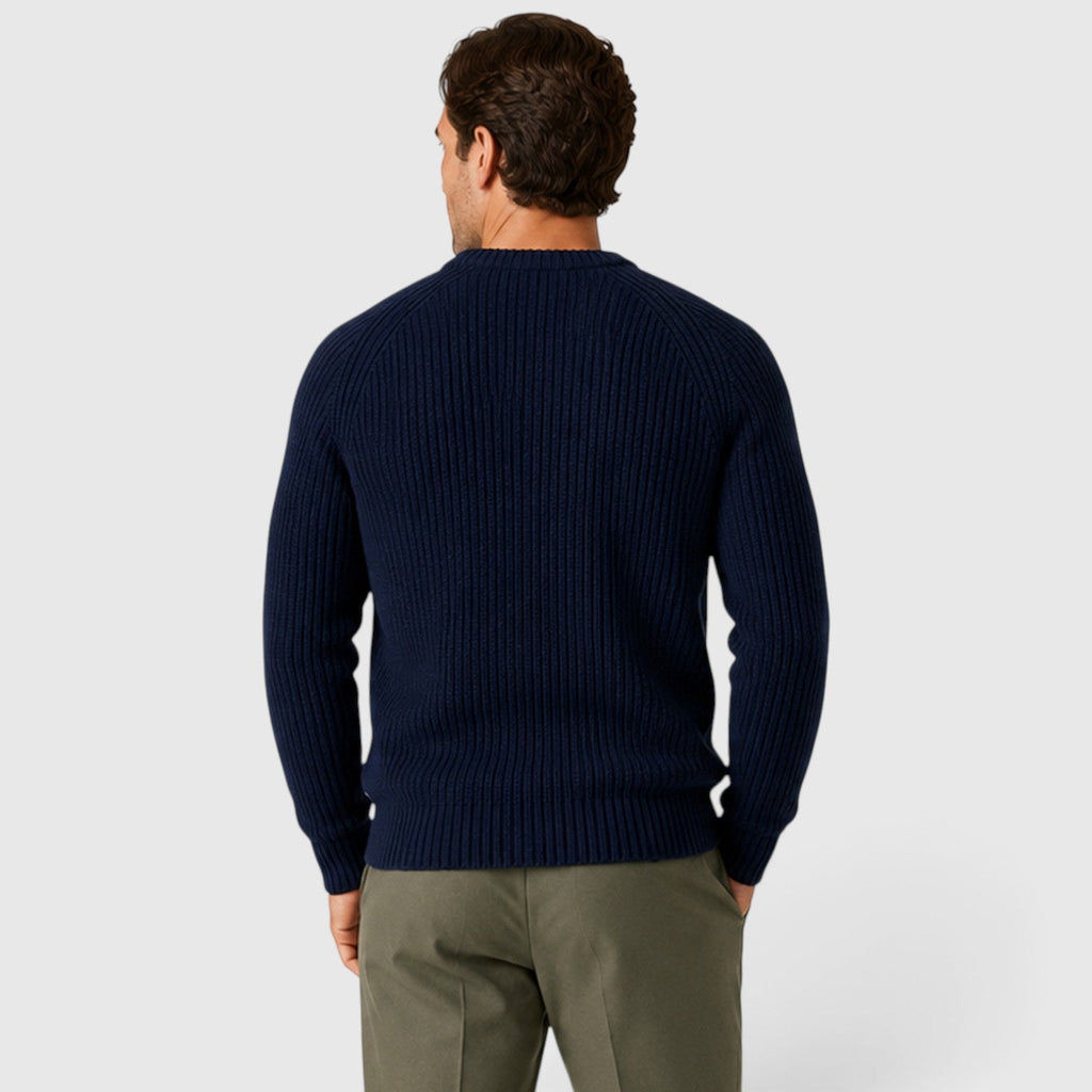 Men's heavyweight rib knit jumper, view 7