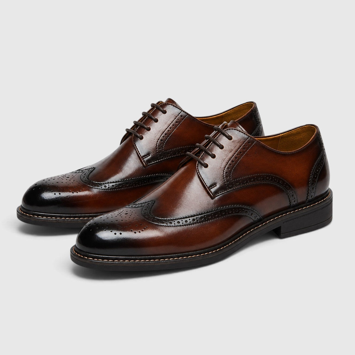 Miles | Wingtip Leather Brogue Shoes