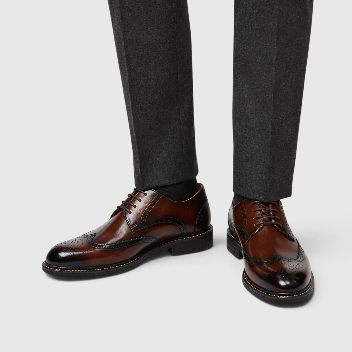 Miles | Wingtip Leather Brogue Shoes