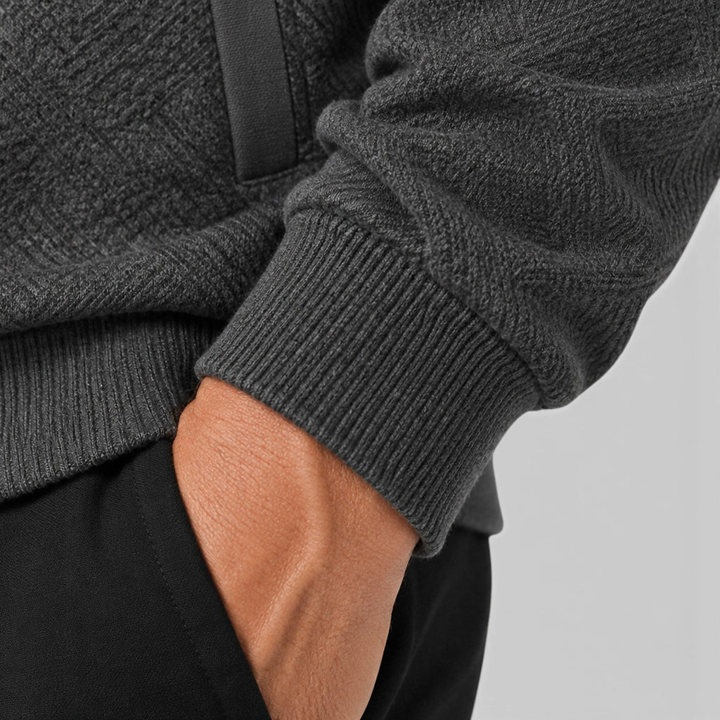 Men's textured full zip jacket, view 11