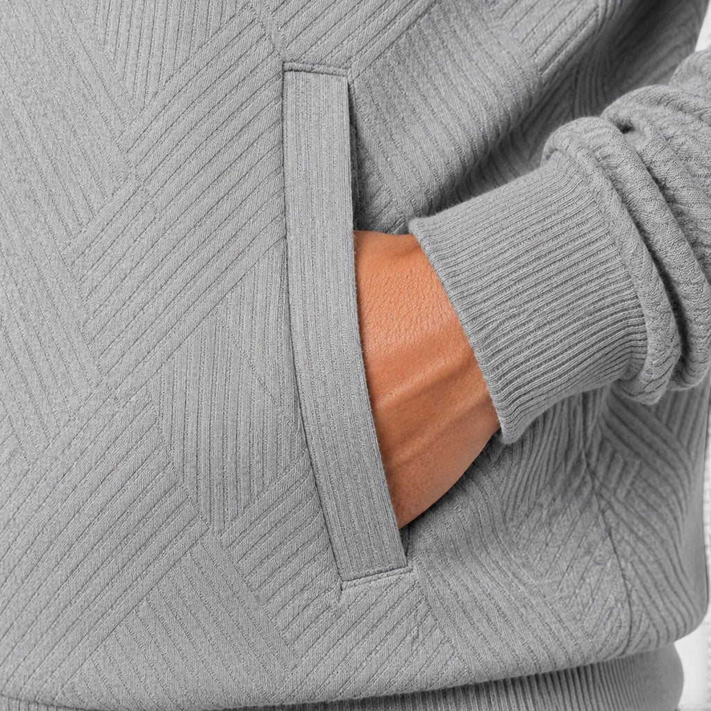 Men's textured full zip jacket, view 6