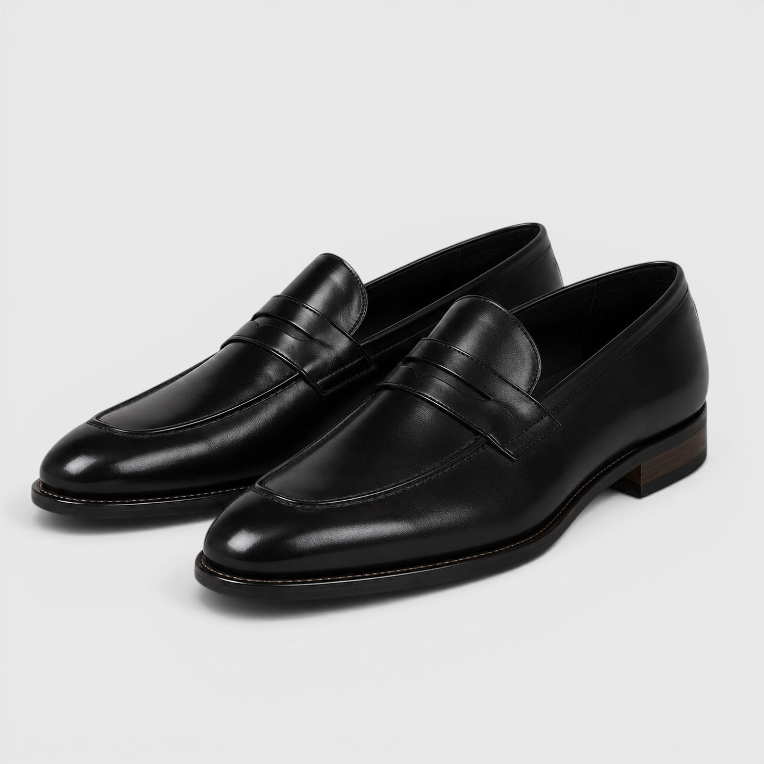 Vaughn | Square Toe Leather Loafers