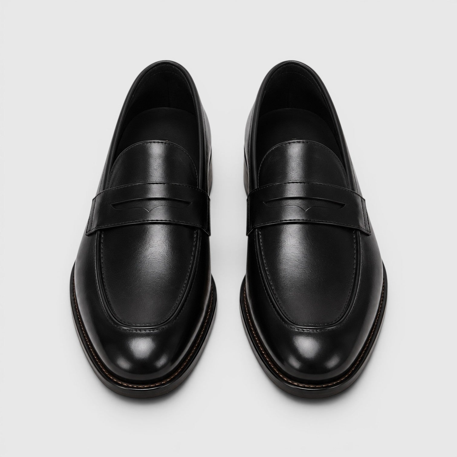 Vaughn | Square Toe Leather Loafers
