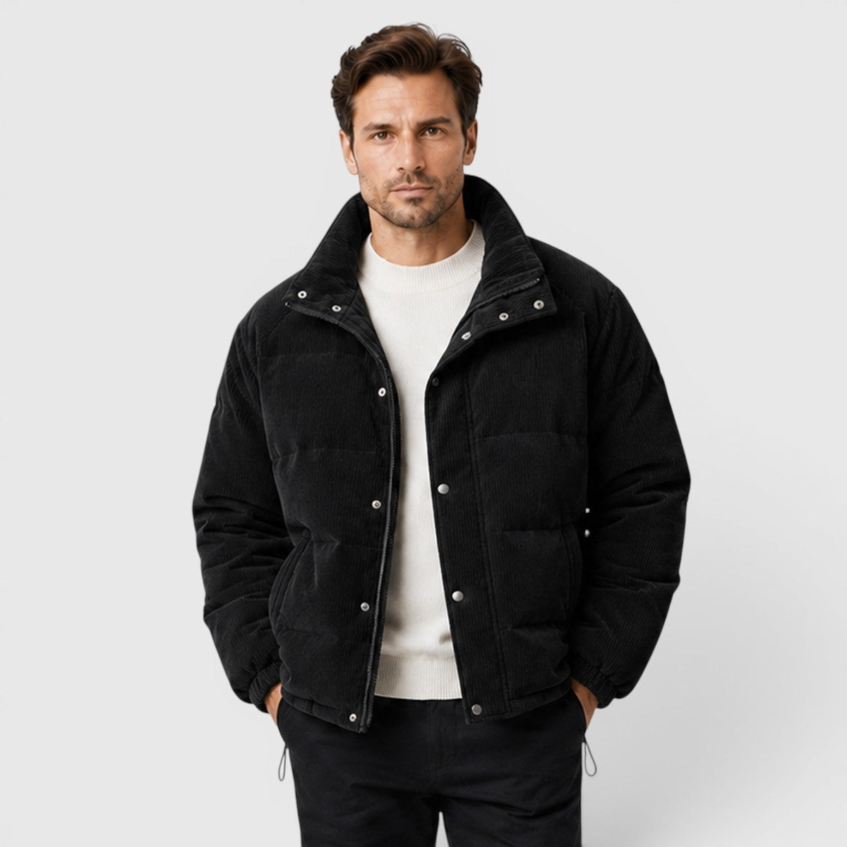 Men's lightweight padded puffer jacket, view 8