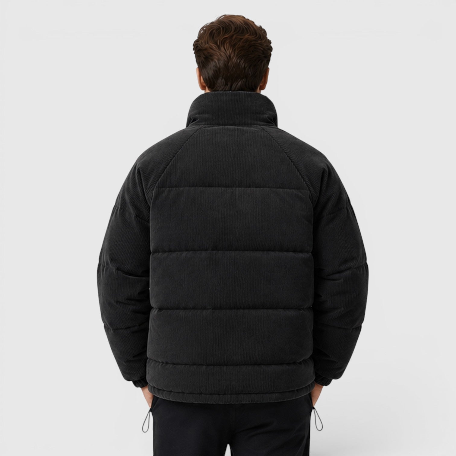 Men's lightweight padded puffer jacket, view 9