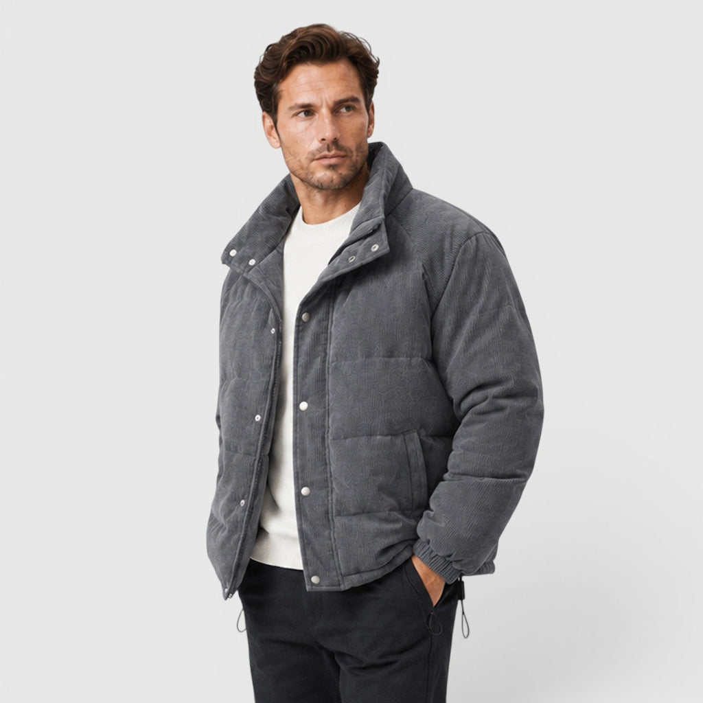 Men's lightweight padded puffer jacket, view 5