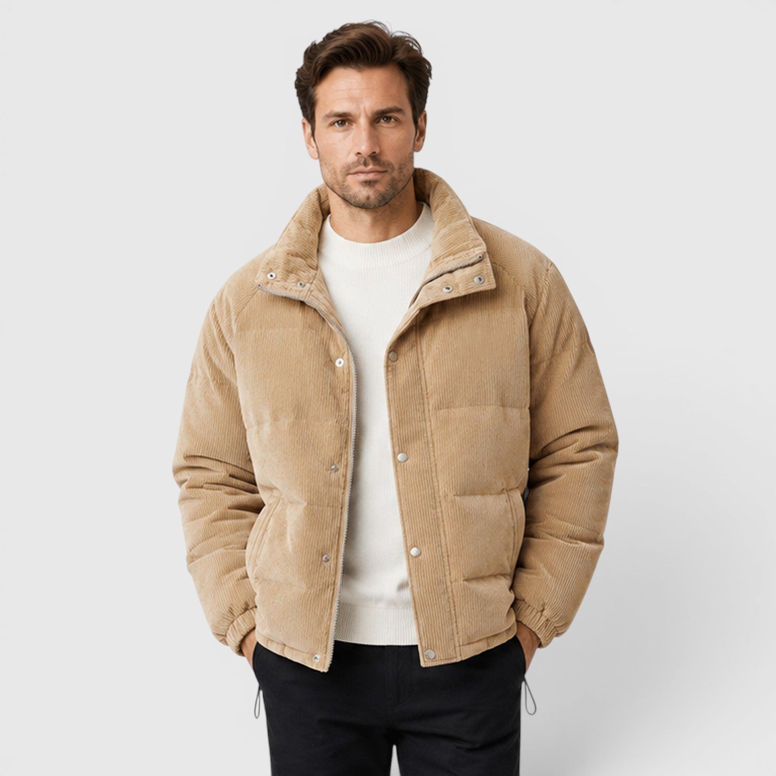 Men's lightweight padded puffer jacket