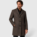 Men's tailored single breasted wool coat