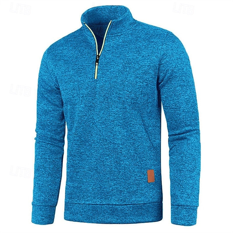 Landon | Textured Quarter Zip Jumper