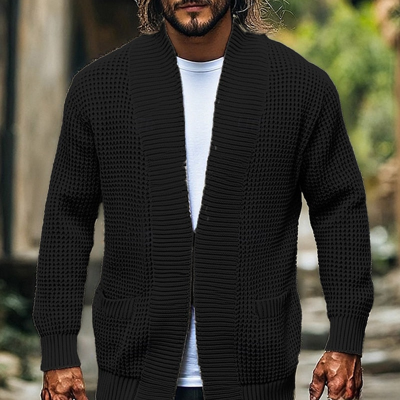Vincent | Textured Open Front Cardigan