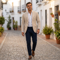 Men's smart casual unstructured blazer