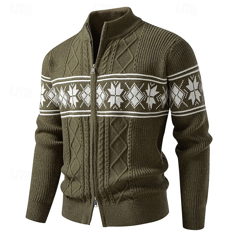 Humphrey | Fair Isle Zip Cardigan