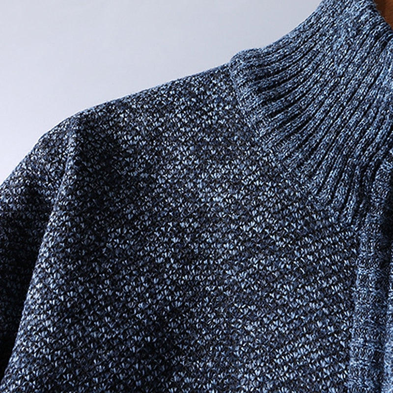 Emerson | Quarter Zip Stand Collar Jumper