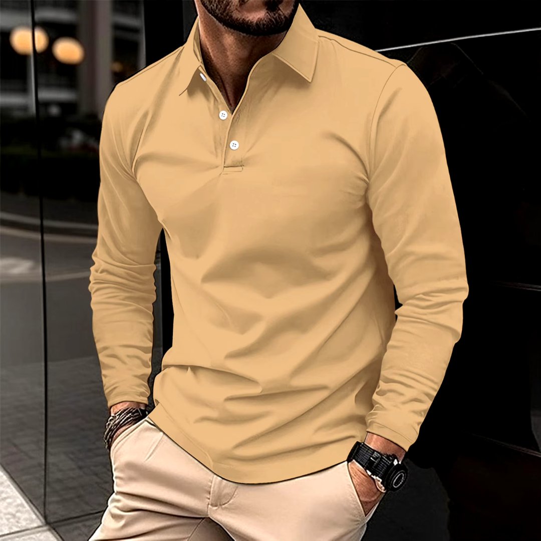 Abel | Modern Fit Long Sleeve Polo