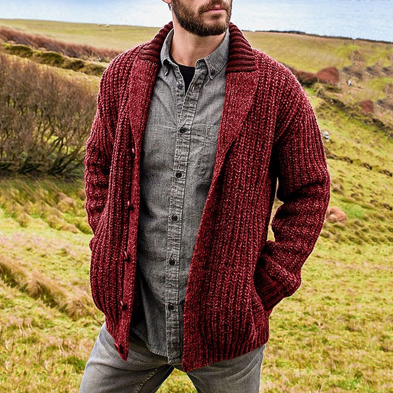 Jonas | Shawl Collar Knit Cardigan